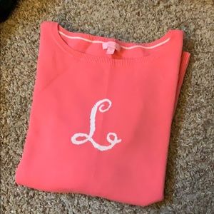 Lilly Pulitzer Pink Monogram Sweater